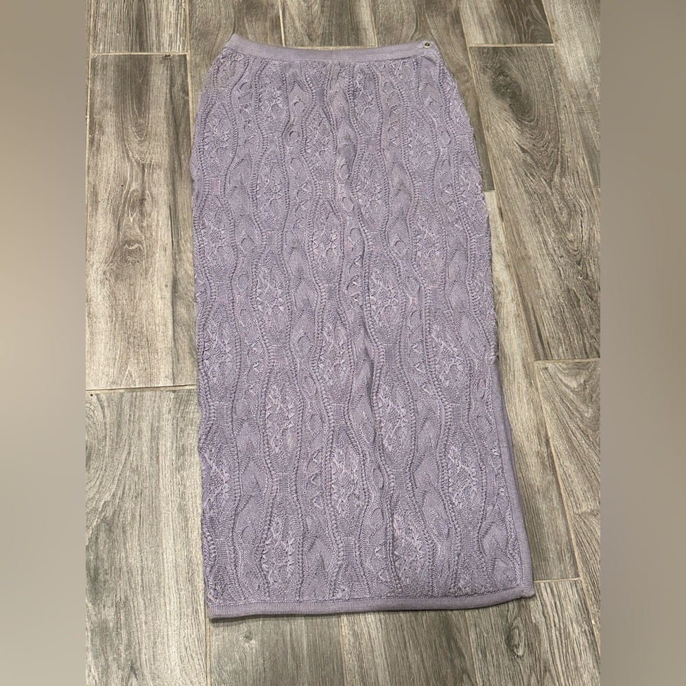 COOGI Australia Lilac Knit Midi Skirt